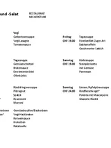 Menuplan folgende Woche Menuplan folgende Woche