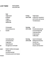 Menuplan folgende Woche Menuplan folgende Woche